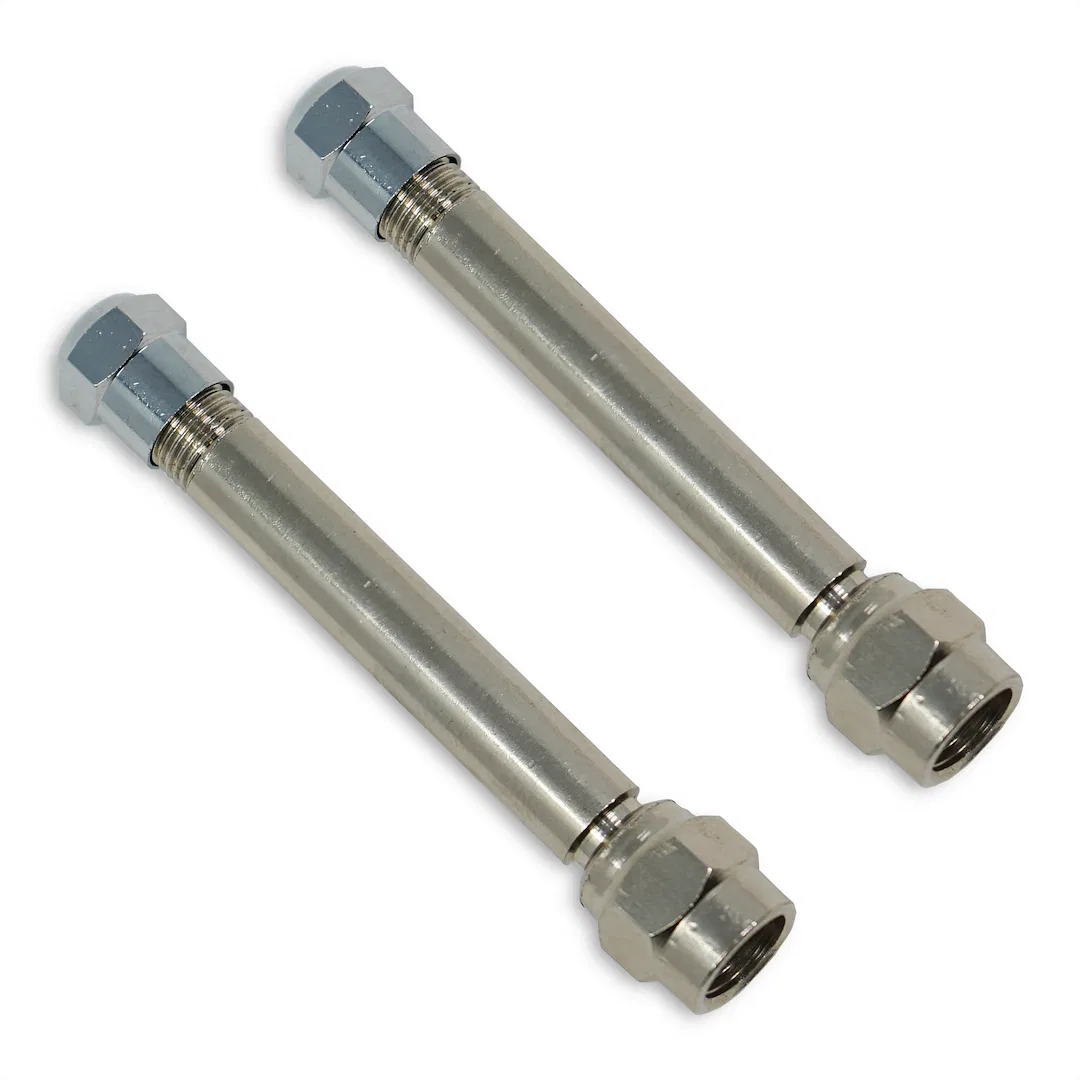 TM22302VP – VALTERRA LLC Valve Stem Extension, 2 Inch Length Stainless Steel Polished Silver With Cap TPMS Compatible...